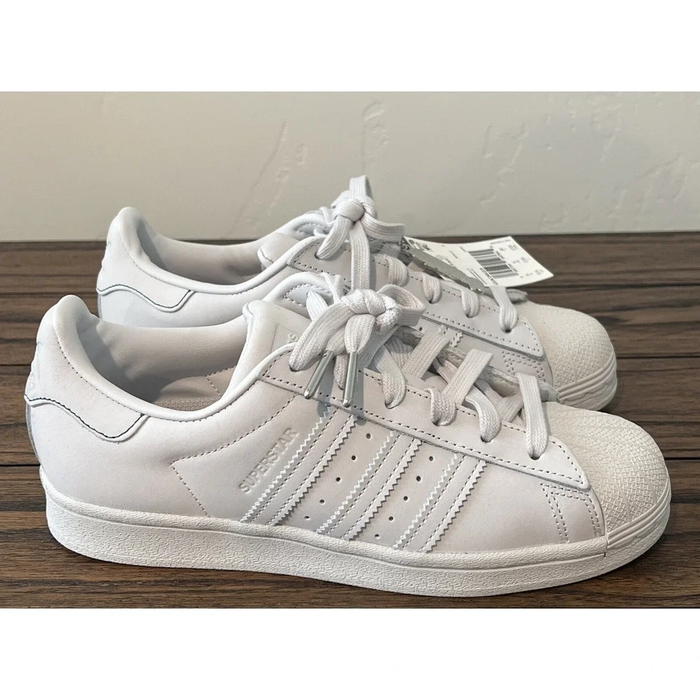 ADIDAS ORIGINALS SUPERSTAR GREY MEN CASUAL LEATHER SHOES SNEAKERS GX3623 SZ  5.5